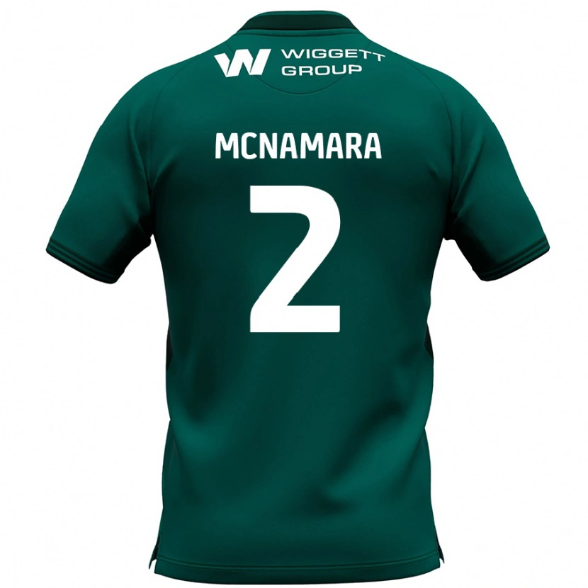 Danxen Donna Maglia Danny Mcnamara #2 Verde Kit Gara Away 2024/25 Maglietta