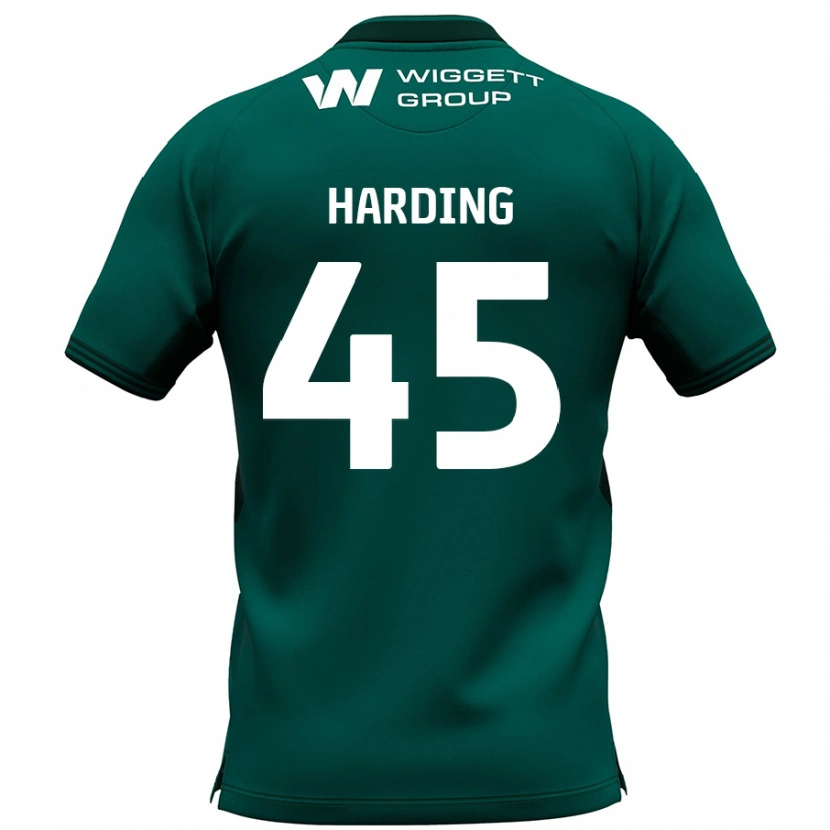 Danxen Donna Maglia Wes Harding #45 Verde Kit Gara Away 2024/25 Maglietta