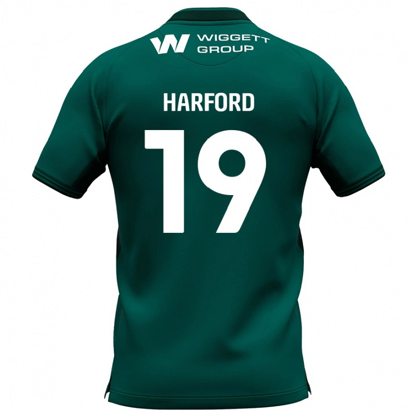Danxen Donna Maglia Beth Harford #19 Verde Kit Gara Away 2024/25 Maglietta