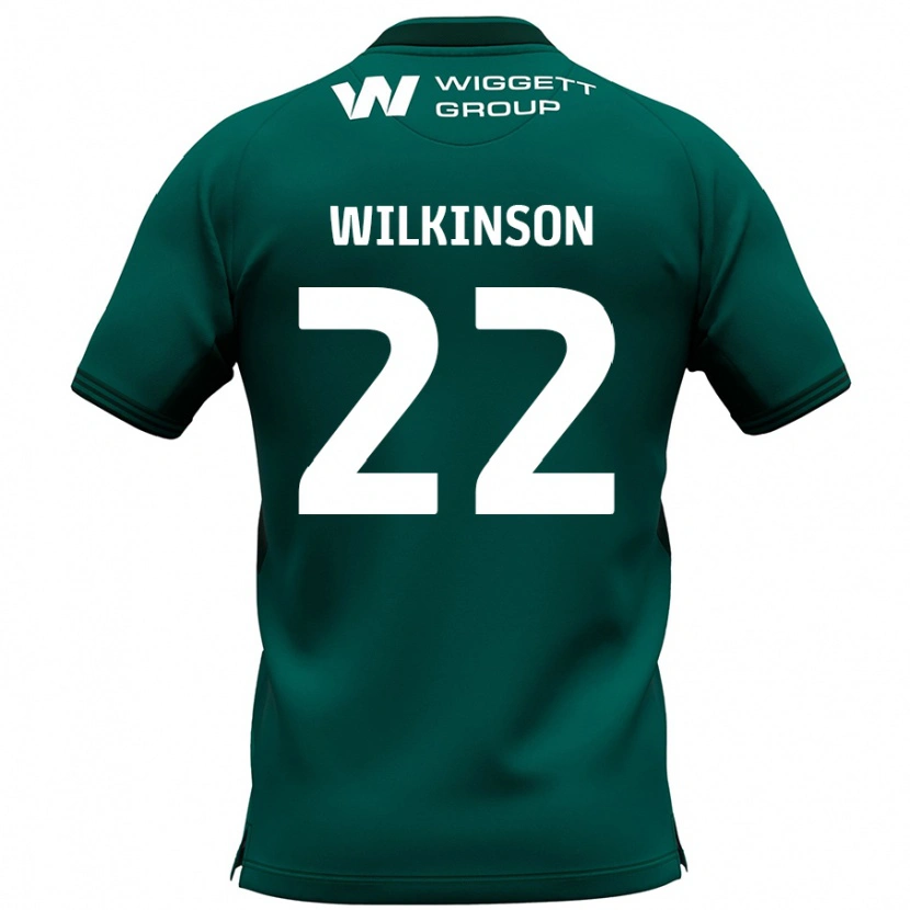 Danxen Donna Maglia Chloe Wilkinson #22 Verde Kit Gara Away 2024/25 Maglietta
