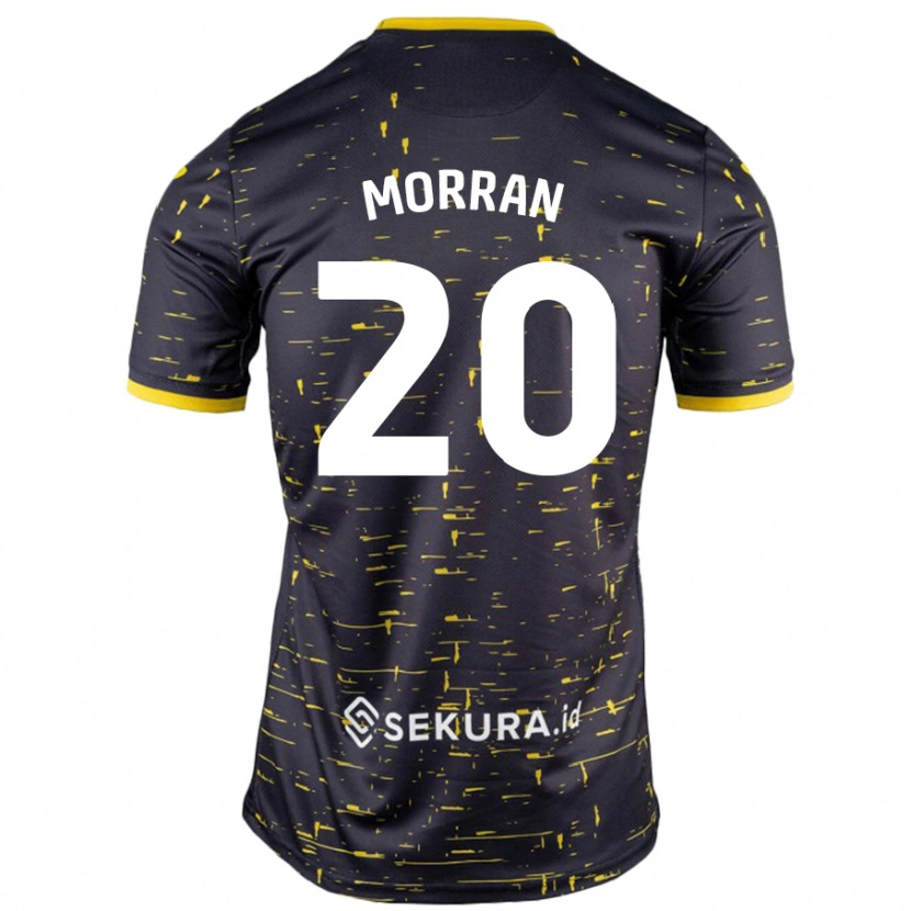 Danxen Donna Maglia Eloise Morran #20 Nero Giallo Kit Gara Away 2024/25 Maglietta