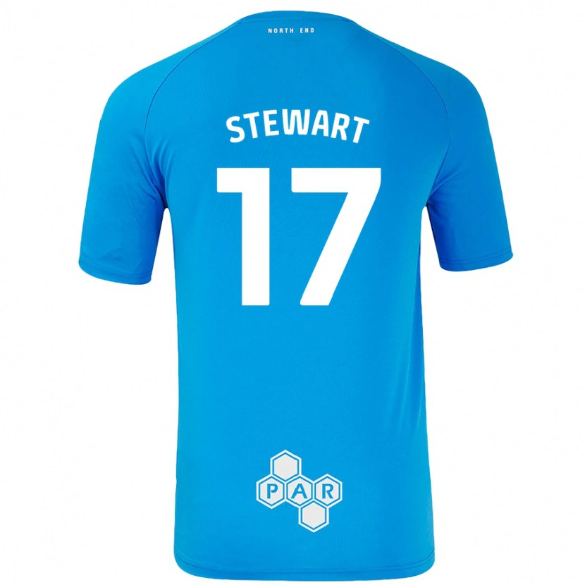 Danxen Donna Maglia Layton Stewart #17 Azzurro Kit Gara Away 2024/25 Maglietta