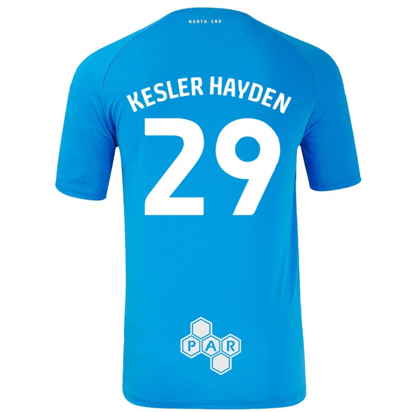 Danxen Donna Maglia Kaine Kesler-Hayden #29 Azzurro Kit Gara Away 2024/25 Maglietta
