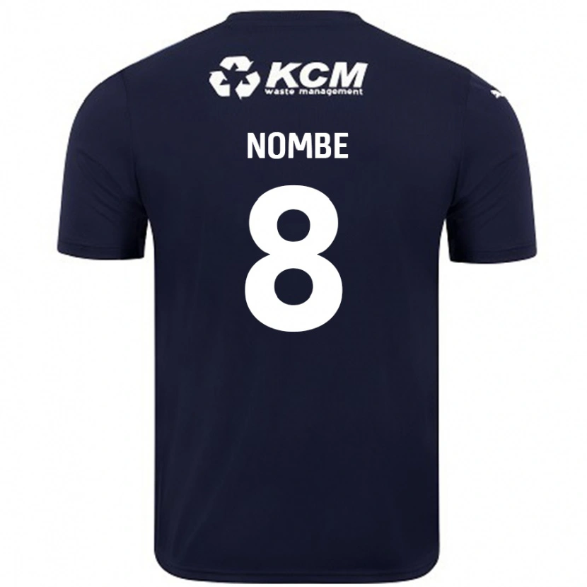 Danxen Donna Maglia Sam Nombe #8 Blu Navy Kit Gara Away 2024/25 Maglietta