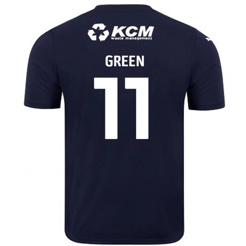 Danxen Donna Maglia Andre Green #11 Blu Navy Kit Gara Away 2024/25 Maglietta