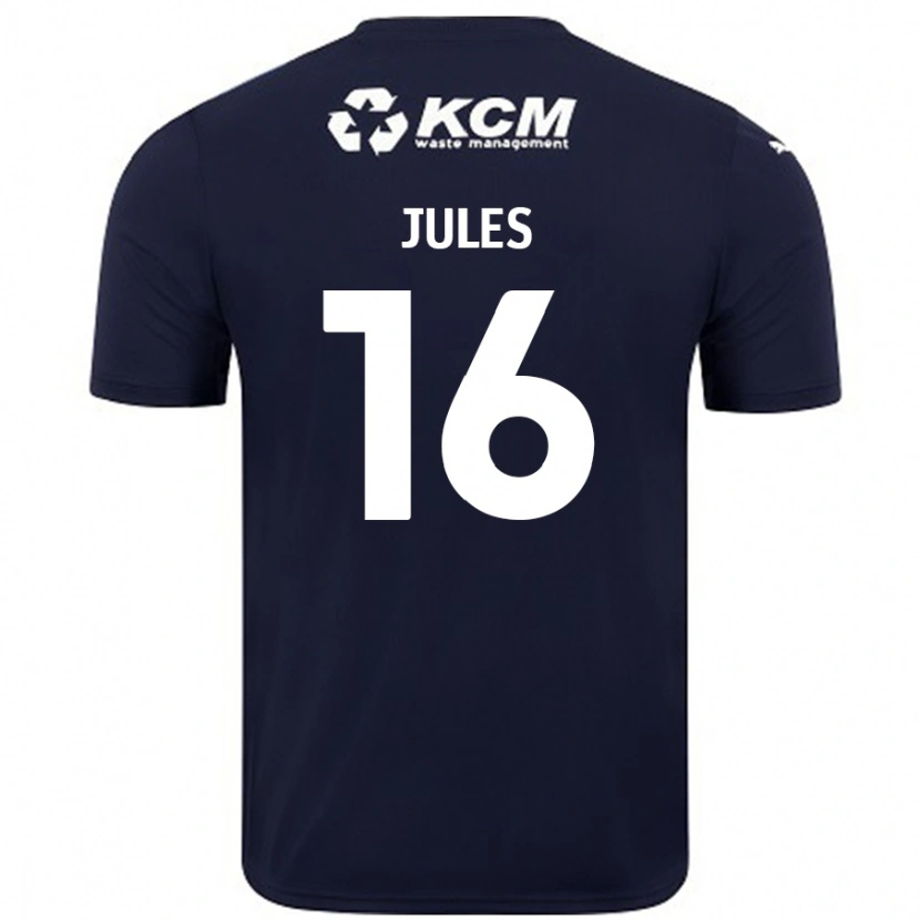 Danxen Donna Maglia Zak Jules #16 Blu Navy Kit Gara Away 2024/25 Maglietta