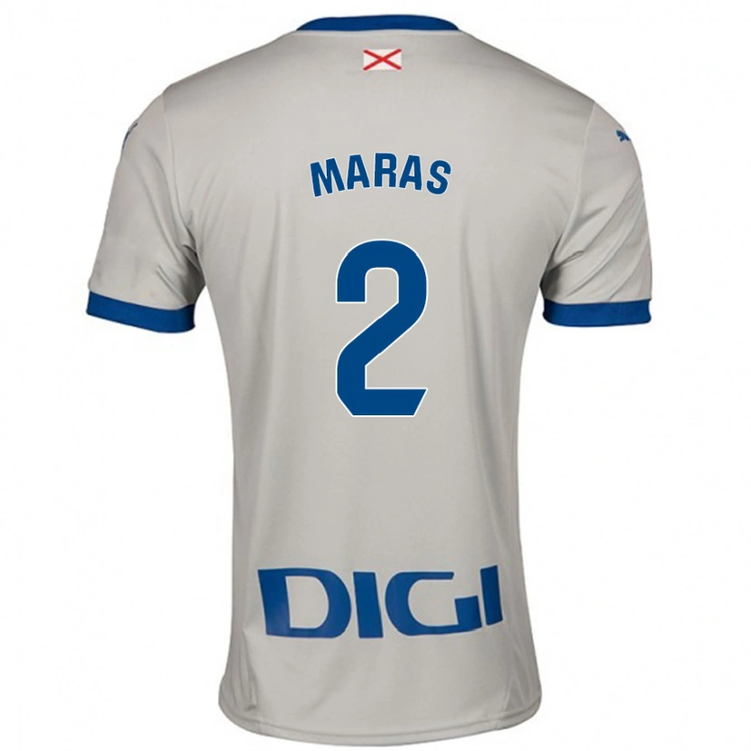 Danxen Donna Maglia Nikola Maras #2 Grigio Chiaro Kit Gara Away 2024/25 Maglietta
