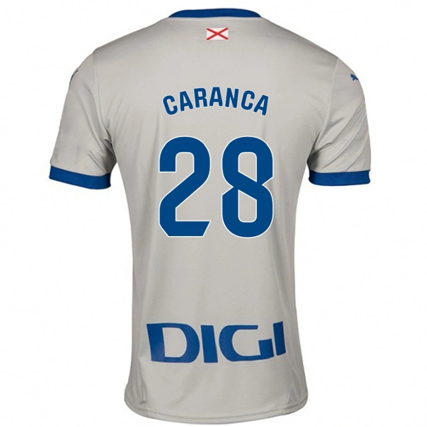 Danxen Donna Maglia Sara Caranca #28 Grigio Chiaro Kit Gara Away 2024/25 Maglietta
