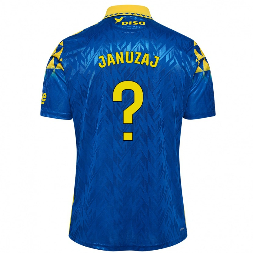 Danxen Donna Maglia Adnan Januzaj #0 Blu Giallo Kit Gara Away 2024/25 Maglietta