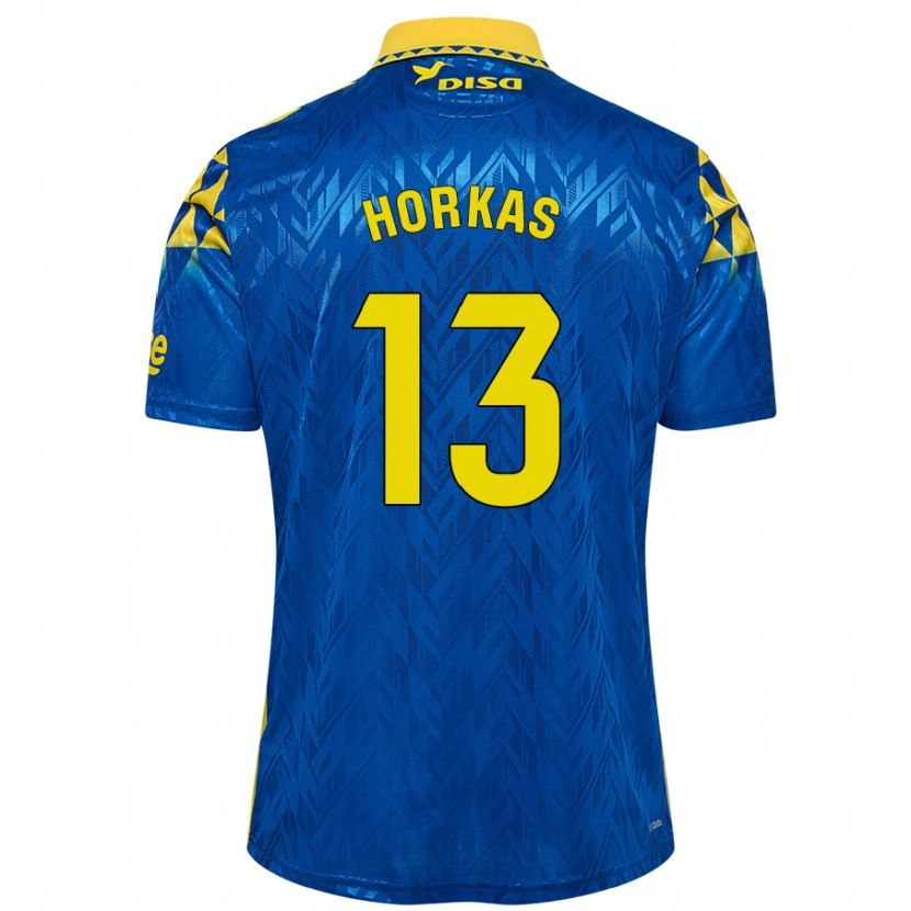 Danxen Donna Maglia Dinko Horkas #13 Blu Giallo Kit Gara Away 2024/25 Maglietta