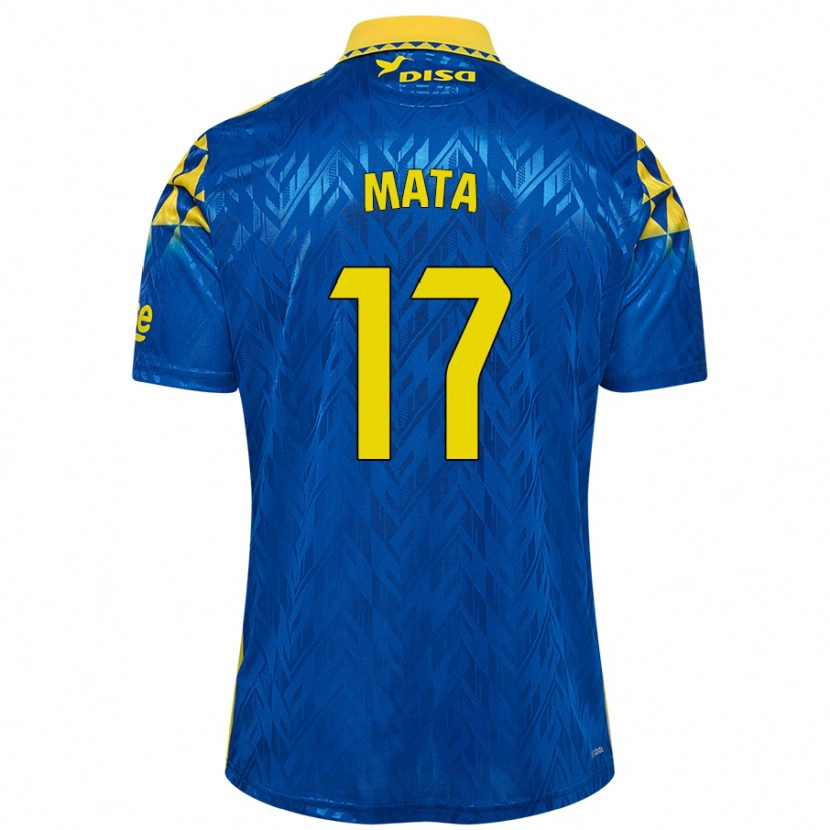 Danxen Donna Maglia Jaime Mata #17 Blu Giallo Kit Gara Away 2024/25 Maglietta