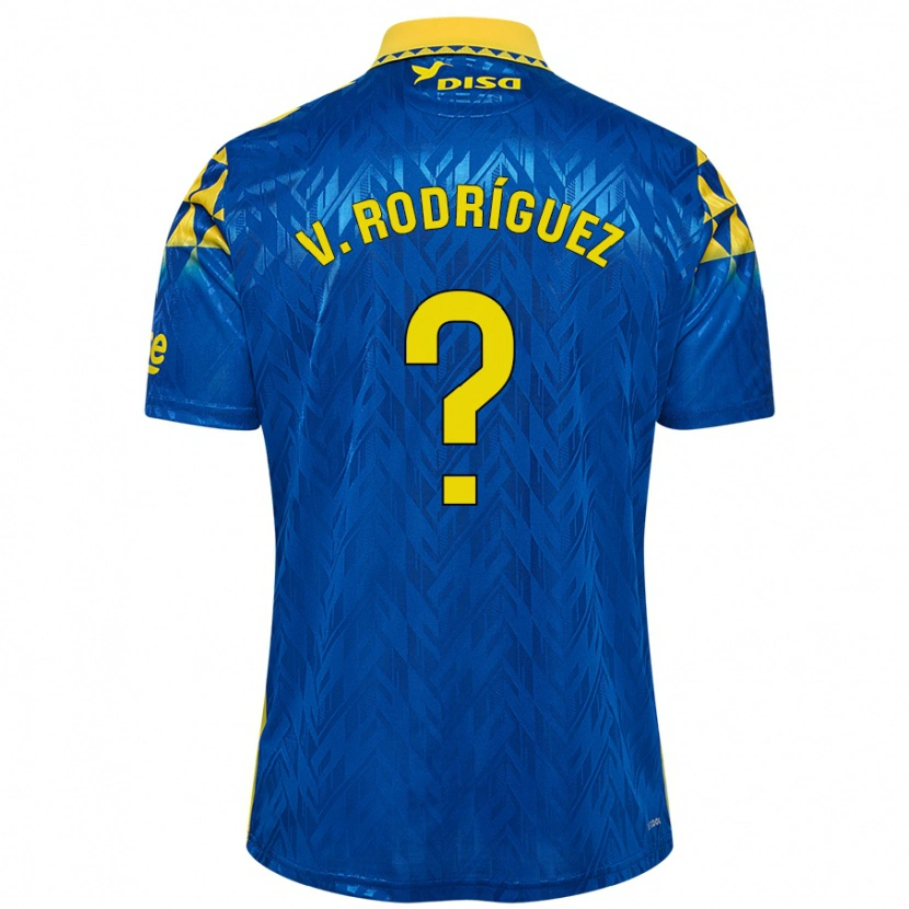 Danxen Donna Maglia Carlos Vicente Rodríguez #0 Blu Giallo Kit Gara Away 2024/25 Maglietta