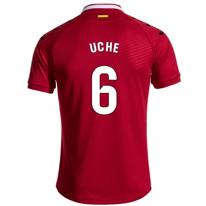 Danxen Donna Maglia Chrisantus Uche #6 Rosso Scuro Kit Gara Away 2024/25 Maglietta