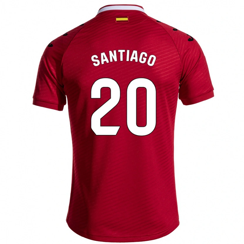 Danxen Donna Maglia Yellu Santiago #20 Rosso Scuro Kit Gara Away 2024/25 Maglietta