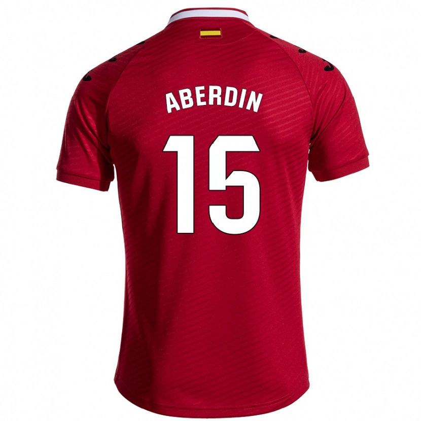 Danxen Donna Maglia Nabil Aberdin #15 Rosso Scuro Kit Gara Away 2024/25 Maglietta