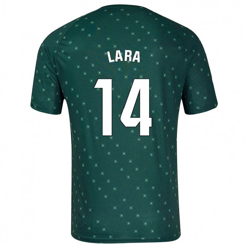 Danxen Donna Maglia Luis Lara #14 Verde Scuro Kit Gara Away 2024/25 Maglietta