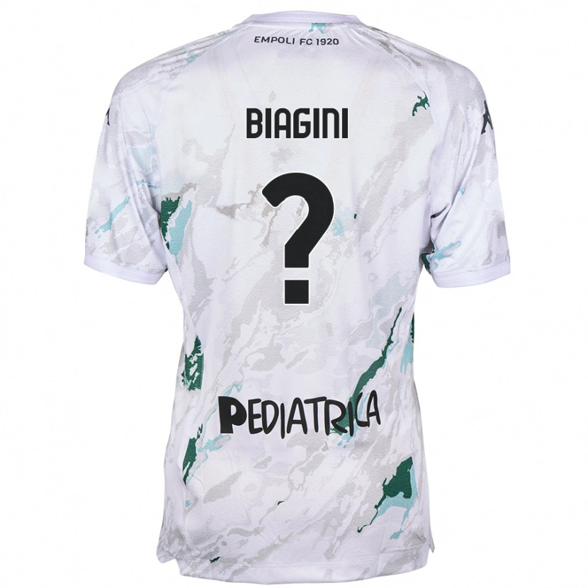 Danxen Donna Maglia Valerio Biagini #0 Grigio Kit Gara Away 2024/25 Maglietta