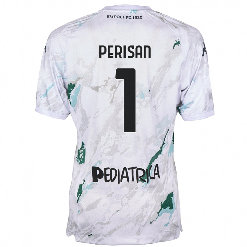 Danxen Donna Maglia Samuele Perisan #1 Grigio Kit Gara Away 2024/25 Maglietta