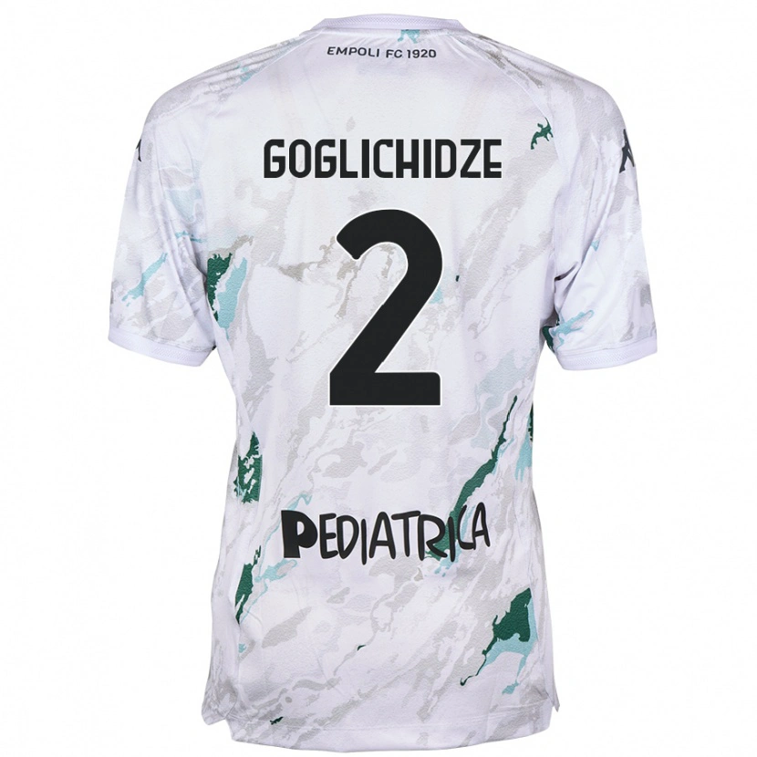 Danxen Donna Maglia Saba Goglichidze #2 Grigio Kit Gara Away 2024/25 Maglietta