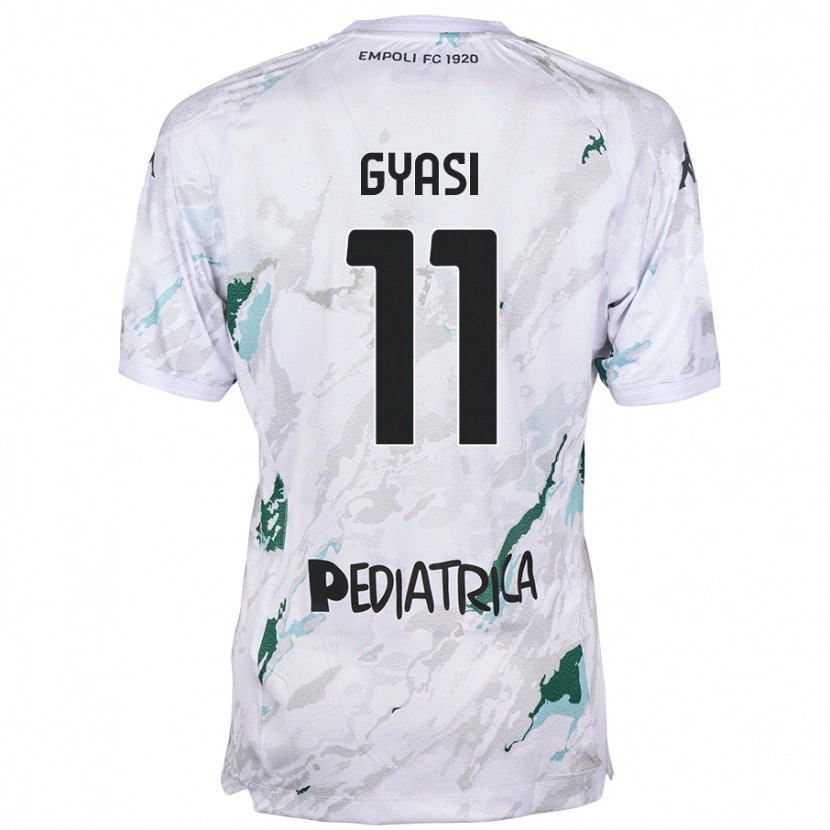 Danxen Donna Maglia Emmanuel Gyasi #11 Grigio Kit Gara Away 2024/25 Maglietta