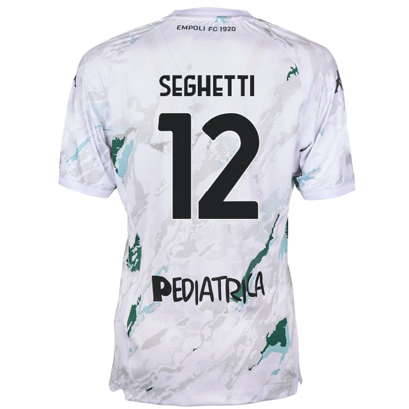 Danxen Donna Maglia Jacopo Seghetti #12 Grigio Kit Gara Away 2024/25 Maglietta