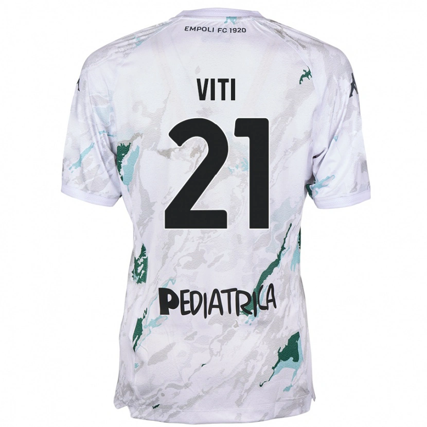 Danxen Donna Maglia Mattia Viti #21 Grigio Kit Gara Away 2024/25 Maglietta