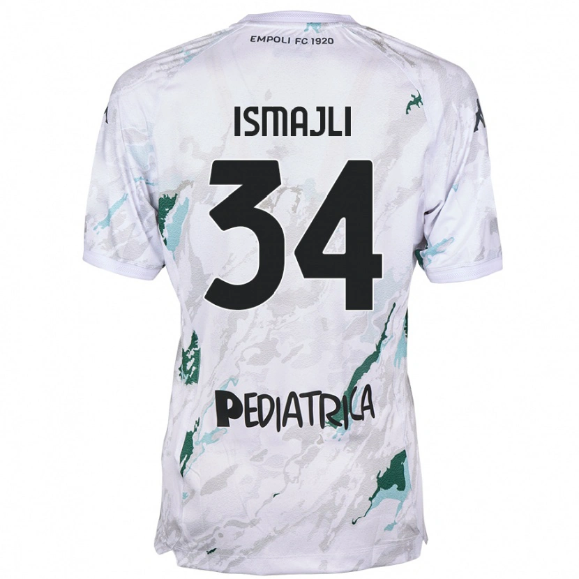 Danxen Donna Maglia Ardian Ismajli #34 Grigio Kit Gara Away 2024/25 Maglietta