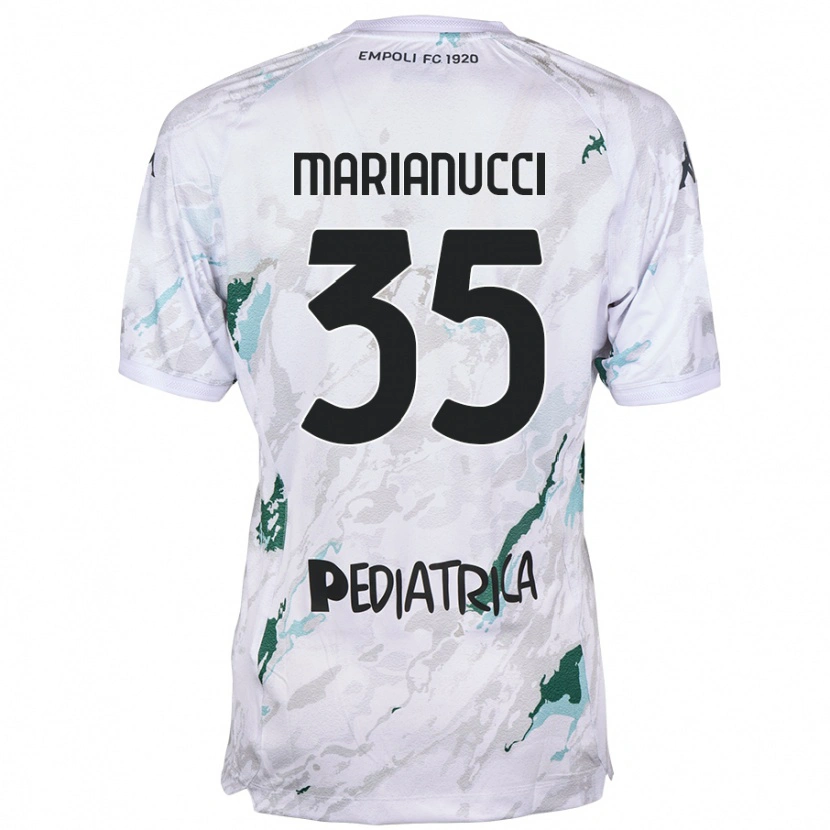 Danxen Donna Maglia Luca Marianucci #35 Grigio Kit Gara Away 2024/25 Maglietta