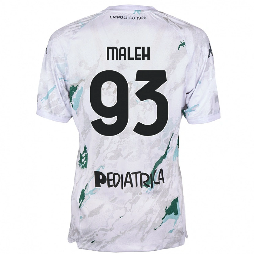 Danxen Donna Maglia Youssef Maleh #93 Grigio Kit Gara Away 2024/25 Maglietta