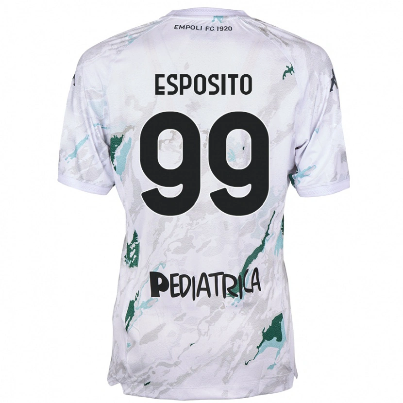 Danxen Donna Maglia Sebastiano Esposito #99 Grigio Kit Gara Away 2024/25 Maglietta