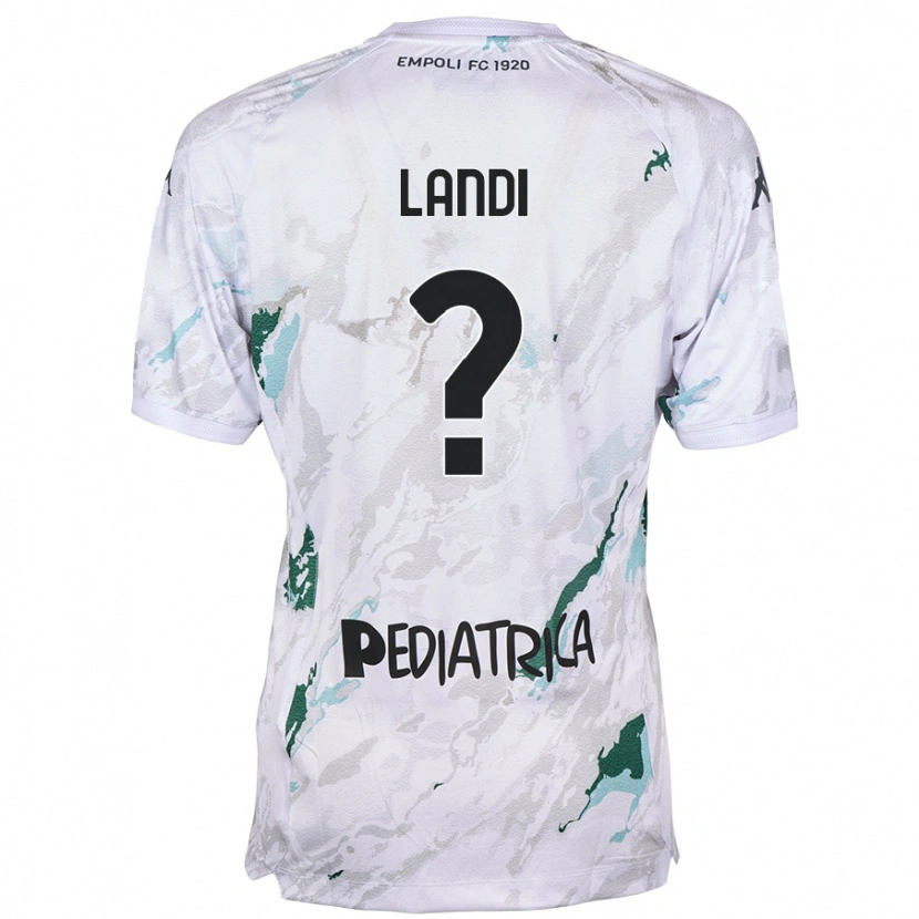 Danxen Donna Maglia Jacopo Landi #0 Grigio Kit Gara Away 2024/25 Maglietta