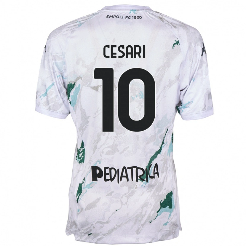 Danxen Donna Maglia Manuel Cesari #10 Grigio Kit Gara Away 2024/25 Maglietta