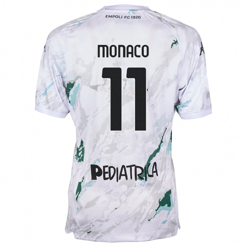 Danxen Donna Maglia Salvatore Monaco #11 Grigio Kit Gara Away 2024/25 Maglietta