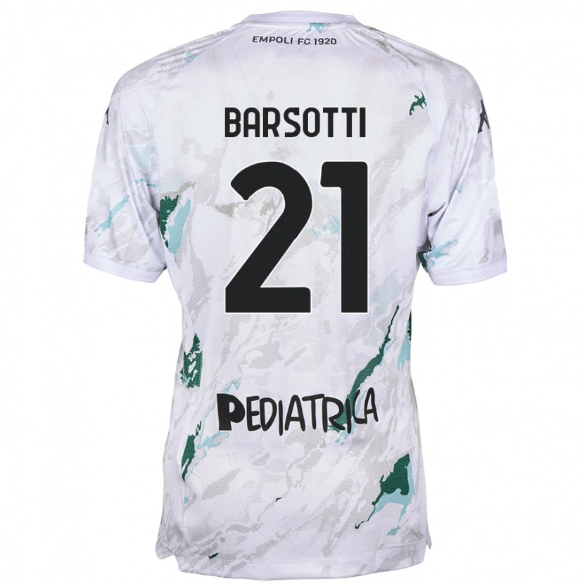 Danxen Donna Maglia Leonardo Barsotti #21 Grigio Kit Gara Away 2024/25 Maglietta