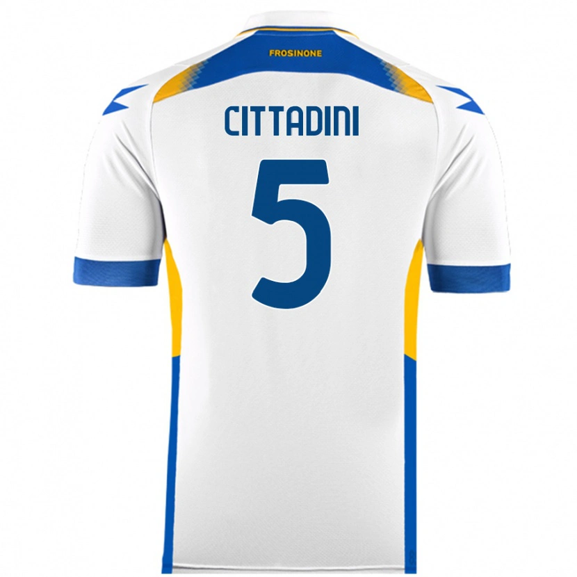 Danxen Donna Maglia Giorgio Cittadini #5 Bianco Kit Gara Away 2024/25 Maglietta