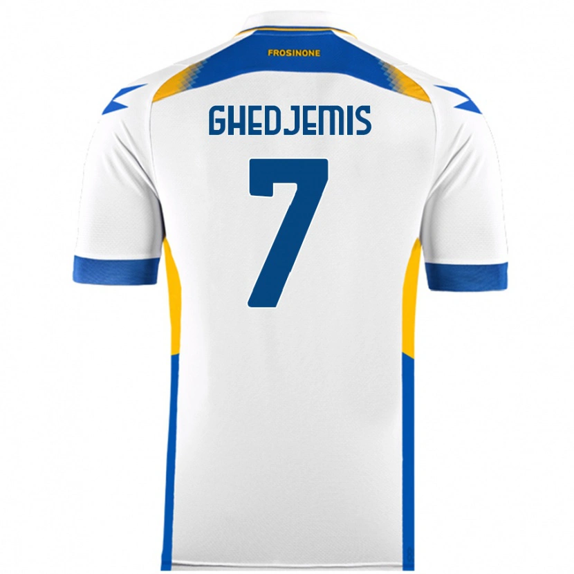 Danxen Donna Maglia Farès Ghedjemis #7 Bianco Kit Gara Away 2024/25 Maglietta