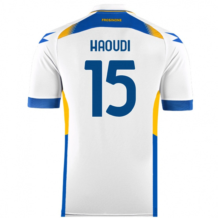 Danxen Donna Maglia Hamza Haoudi #15 Bianco Kit Gara Away 2024/25 Maglietta