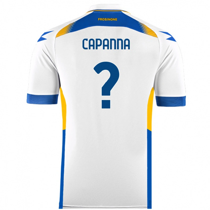 Danxen Donna Maglia Tommaso Capanna #0 Bianco Kit Gara Away 2024/25 Maglietta