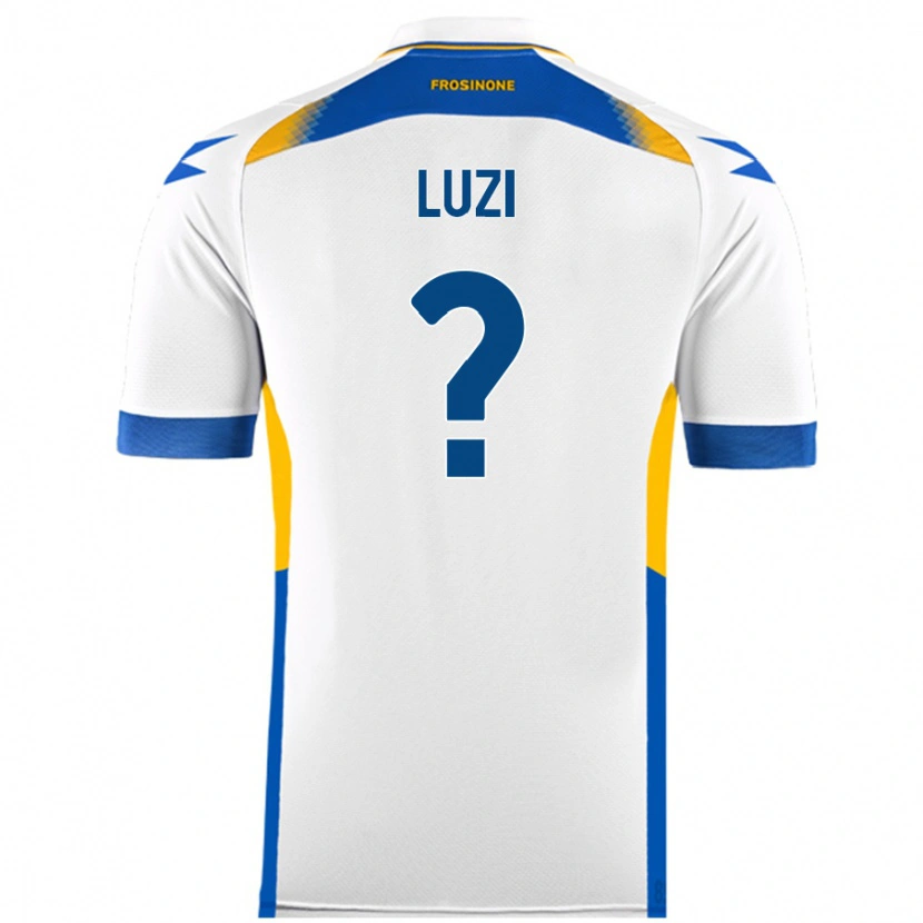 Danxen Donna Maglia Daniel Luzi #0 Bianco Kit Gara Away 2024/25 Maglietta