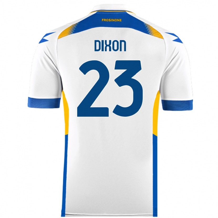 Danxen Donna Maglia Damar Dixon #23 Bianco Kit Gara Away 2024/25 Maglietta