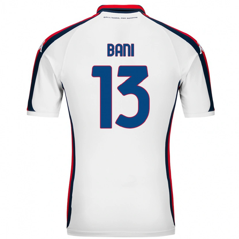 Danxen Donna Maglia Mattia Bani #13 Bianco Kit Gara Away 2024/25 Maglietta