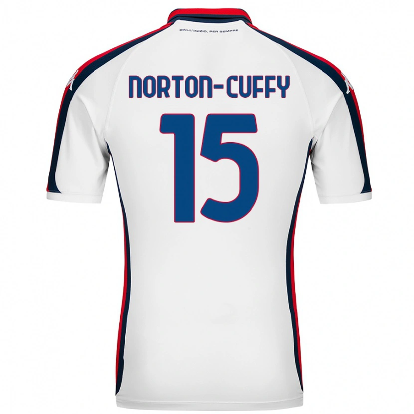 Danxen Donna Maglia Brooke Norton-Cuffy #15 Bianco Kit Gara Away 2024/25 Maglietta