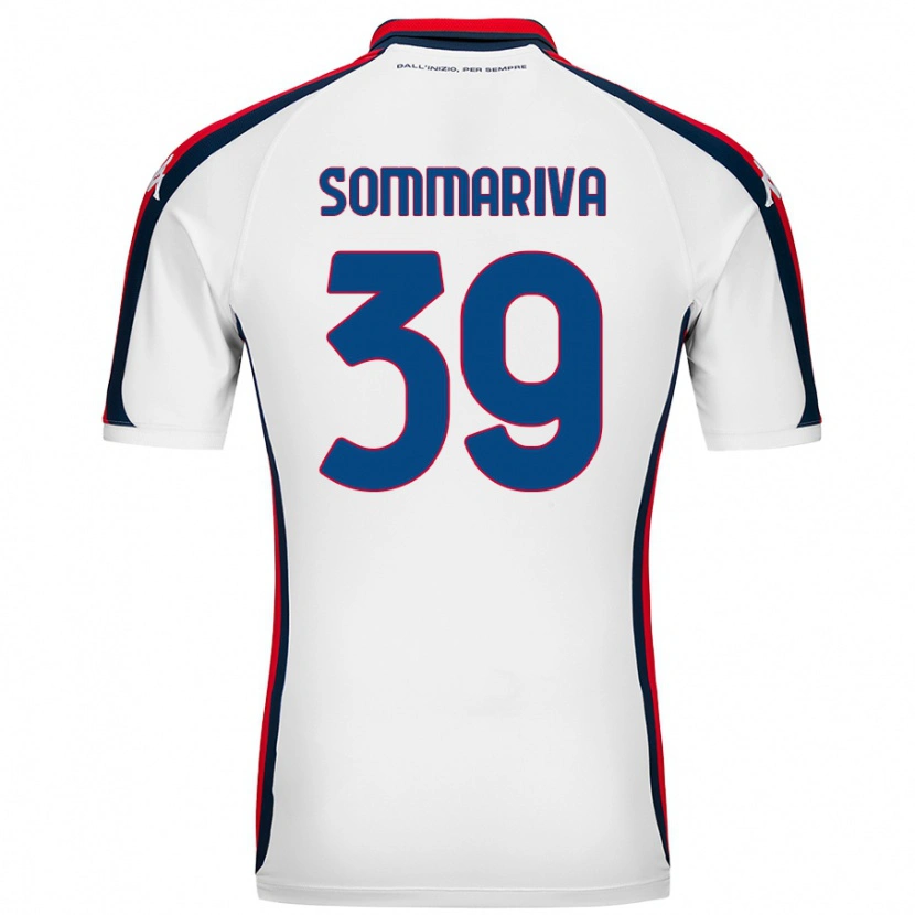 Danxen Donna Maglia Daniele Sommariva #39 Bianco Kit Gara Away 2024/25 Maglietta