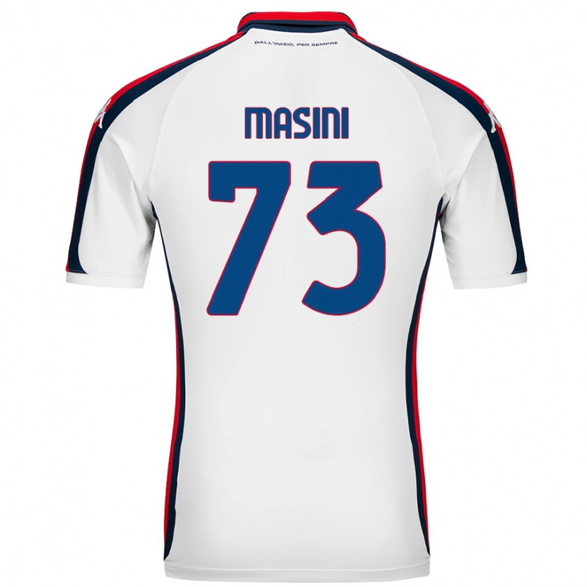 Danxen Donna Maglia Patrizio Masini #73 Bianco Kit Gara Away 2024/25 Maglietta