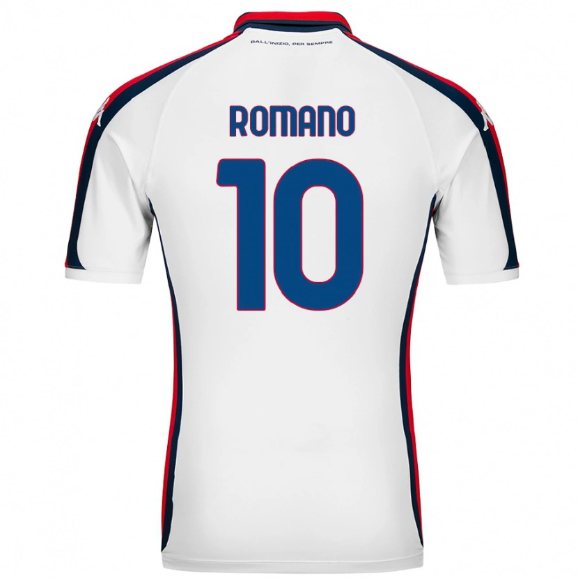 Danxen Donna Maglia Marco Romano #10 Bianco Kit Gara Away 2024/25 Maglietta