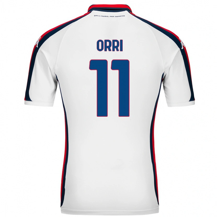 Danxen Donna Maglia Ágúst Orri Thorsteinsson #11 Bianco Kit Gara Away 2024/25 Maglietta