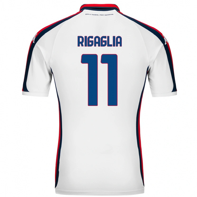 Danxen Donna Maglia Alison Rigaglia #11 Bianco Kit Gara Away 2024/25 Maglietta