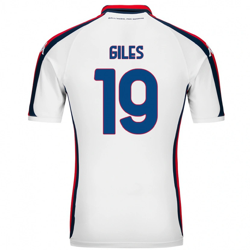 Danxen Donna Maglia Heidi Giles #19 Bianco Kit Gara Away 2024/25 Maglietta