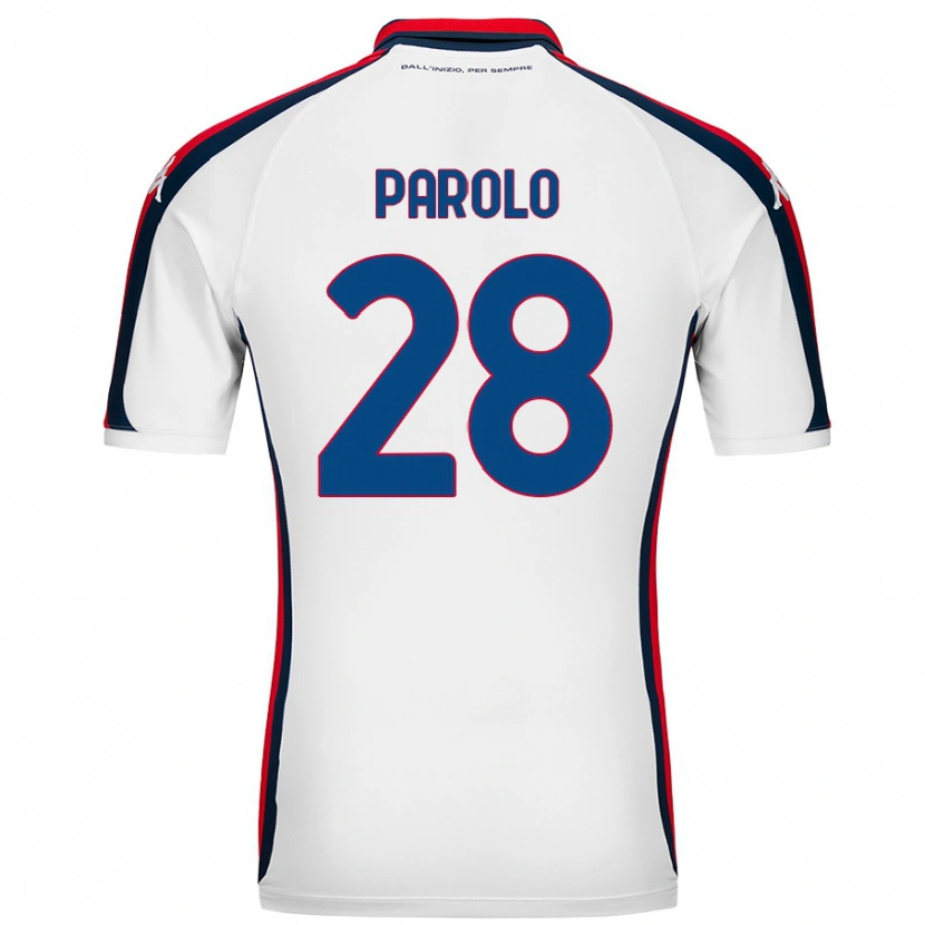 Danxen Donna Maglia Lucrezia Parolo #28 Bianco Kit Gara Away 2024/25 Maglietta