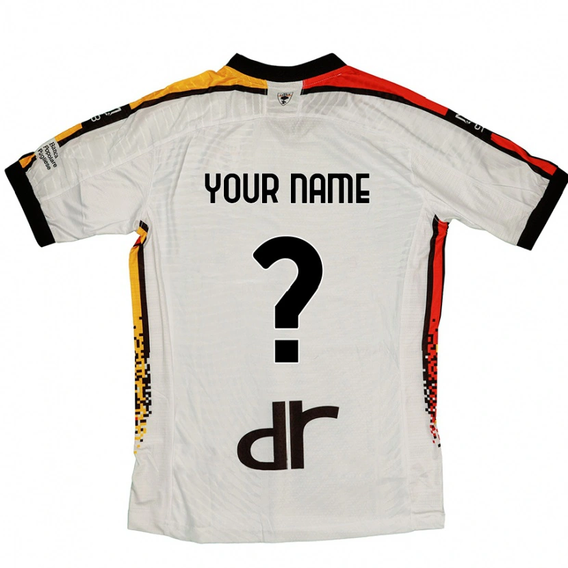 Danxen Donna Maglia Il Tuo Nome #0 Bianco Nero Kit Gara Away 2024/25 Maglietta